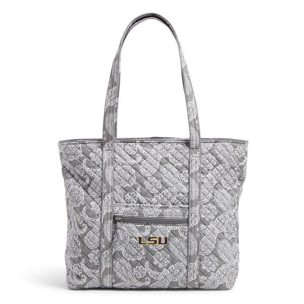 Vera Bradley Collegiate Tote Bag Women in Gray/White Bandana with Penn State University Logo Product Image