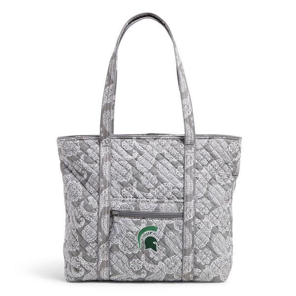Vera Bradley Collegiate Tote Bag Women in Gray/White Bandana with Penn State University Logo Product Image