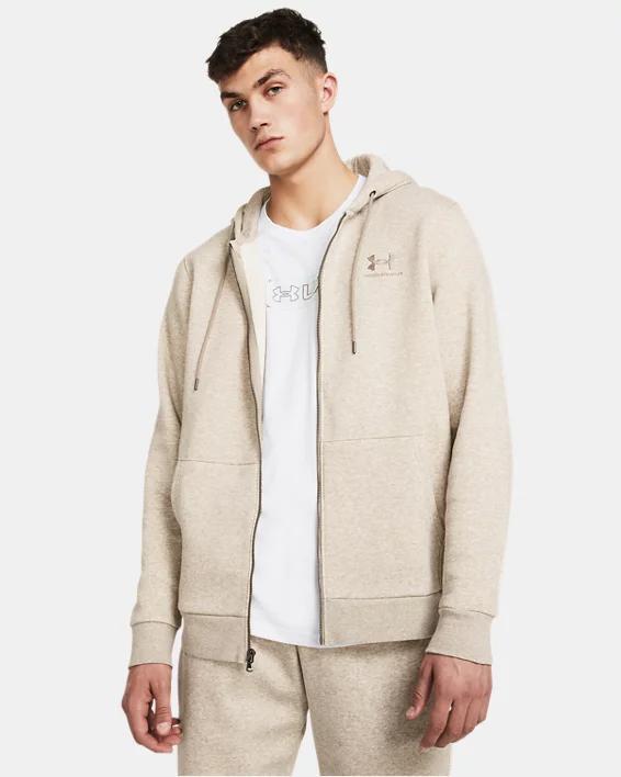 Under Armour Mens Under Armour Essential Fleece Full-Zip Hoodie - Mens Product Image
