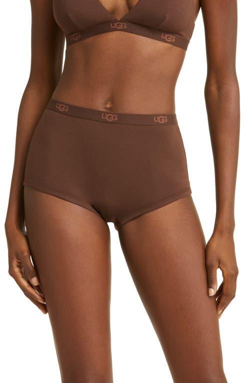UGG Womens Desiray Cheeky Boy Short LENZINGu2122 ECOVEROu2122 Viscose Blend Intimates Product Image