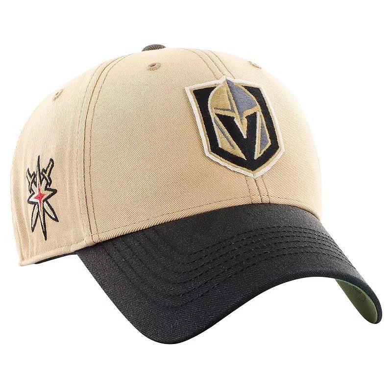 Men's '47 Khaki/Black Vegas Golden Knights Dusted Sedgwick MVP Adjustable Hat, Lvk Beig K Product Image