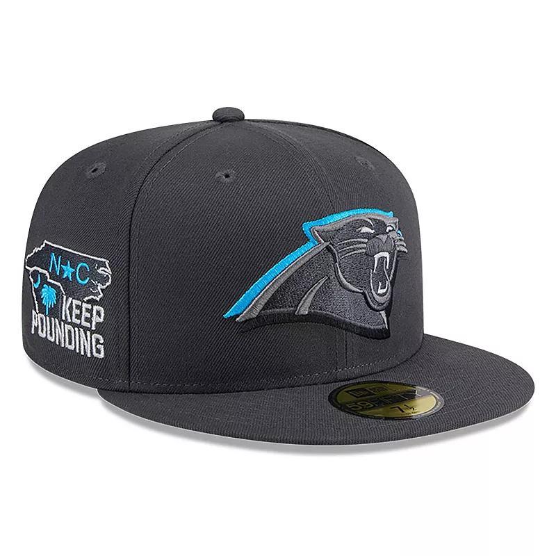 Mens New Era Graphite Carolina Panthers Official 2024 NFL Draft On Stage 59FIFTY Fitted Hat Product Image