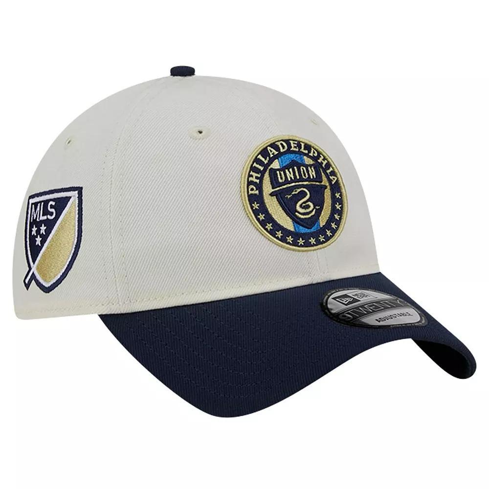 Men's New Era White Philadelphia Union 2024 Kick Off Collection 9TWENTY Adjustable Hat, Uni Beige Product Image