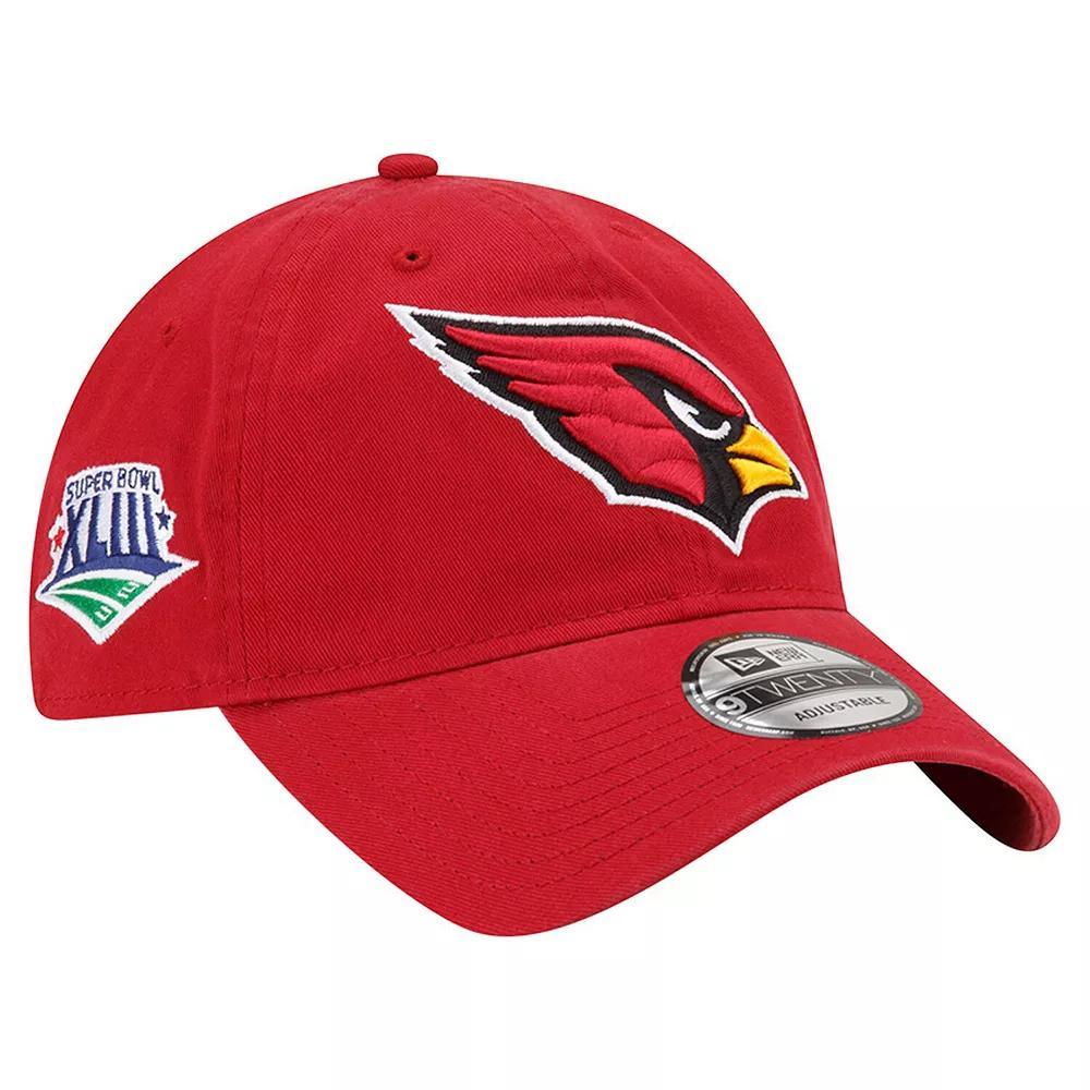 Men's New Era  Cardinal Arizona Cardinals Distinct 9TWENTY Adjustable Hat, Red Product Image