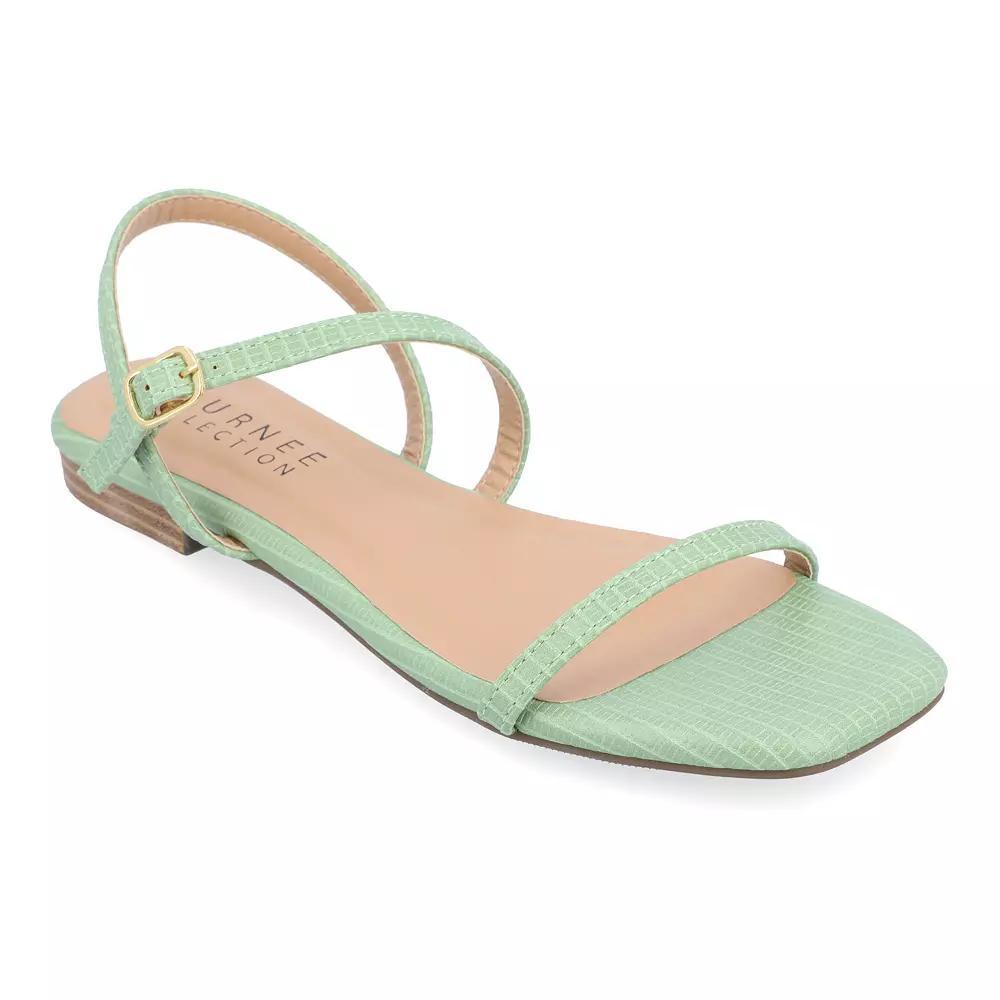 Journee Crishell Women's Block Heel Sandals, Size: 8, Green Product Image