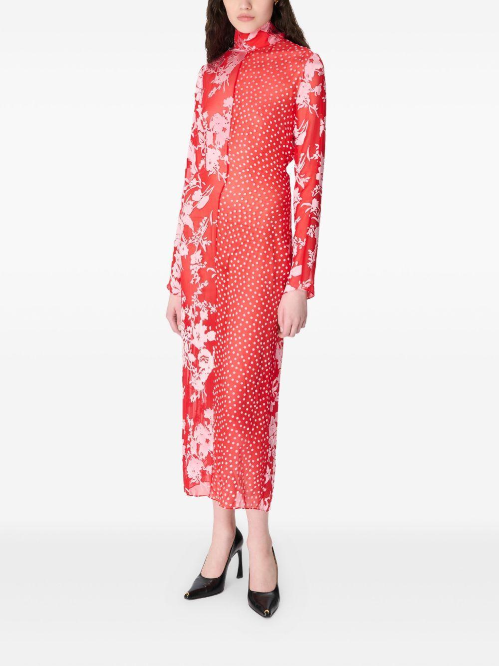 floral-polka dot print maxi dress Product Image