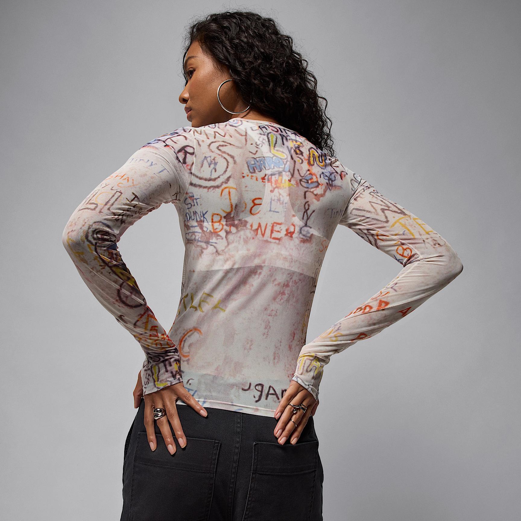 Women's Air Jordan Mesh Long-Sleeve Top Product Image