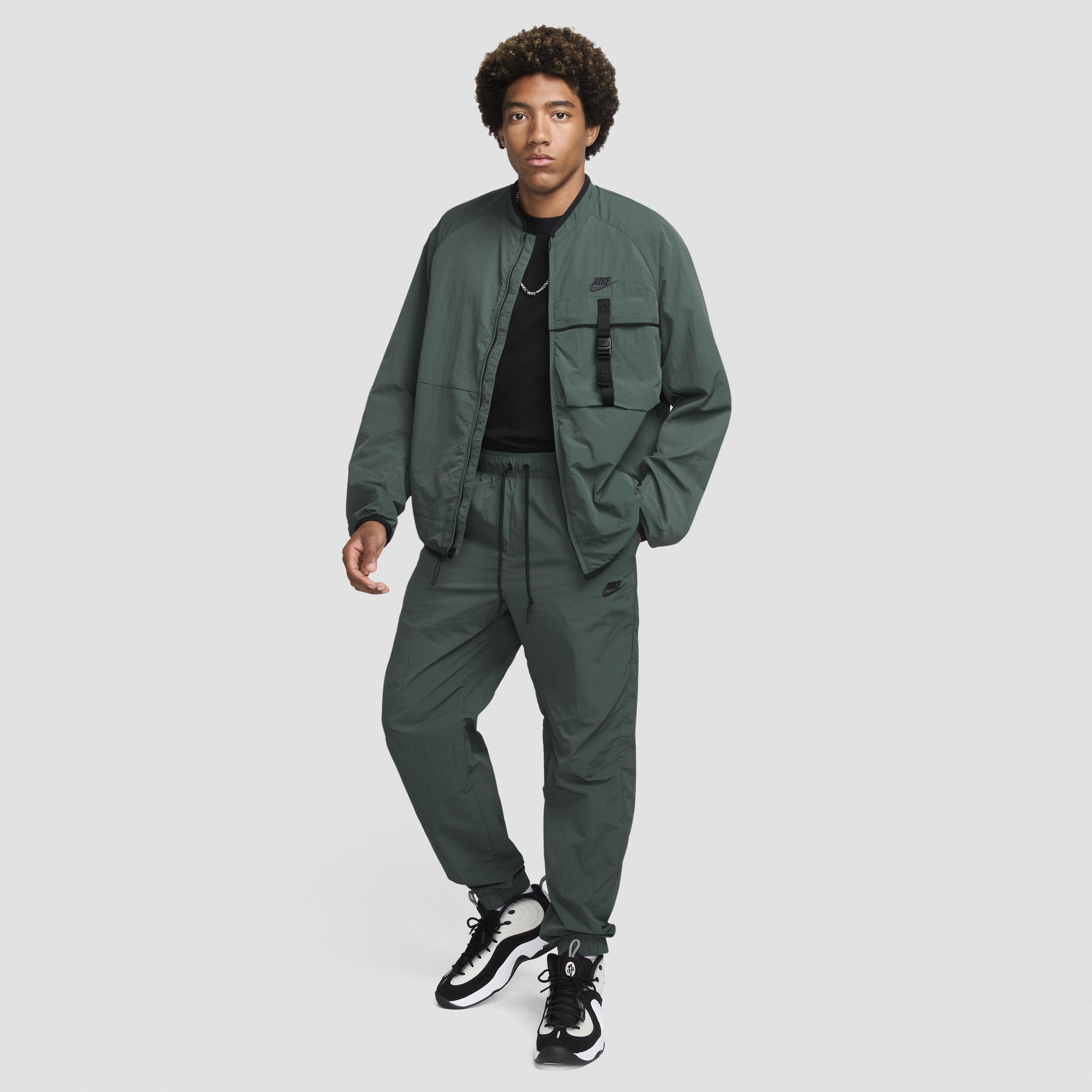 Nike Mens Tech Woven Straight Leg Pants - Vintage/Black Product Image