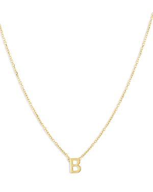 Womens 14K Yellow Gold Initial Pendant Necklace Product Image