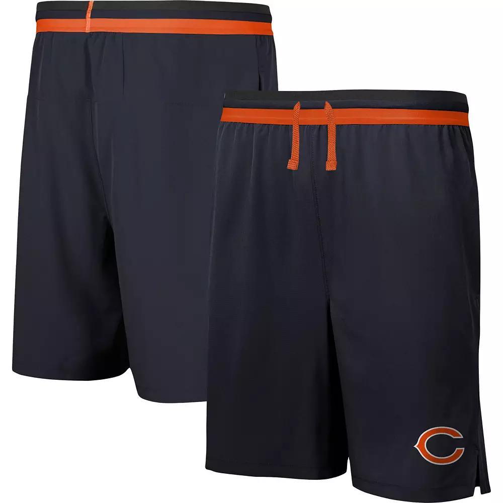 Men's Royal Los Angeles Rams Cool Down Tri-Color Elastic Training Shorts, Size: Large, Blue Product Image