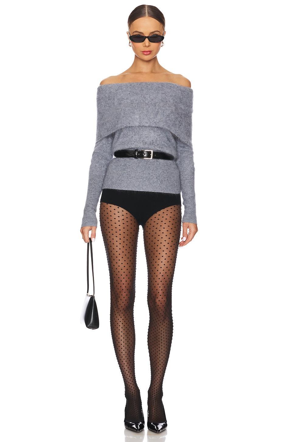 Brushed Slouchy Off The Shoulder Tunic Autumn Cashmere Product Image
