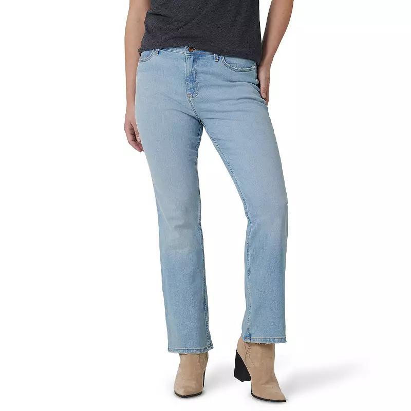Women's Wrangler High-Rise Bootcut Jeans, Size: 4X32, Black Product Image