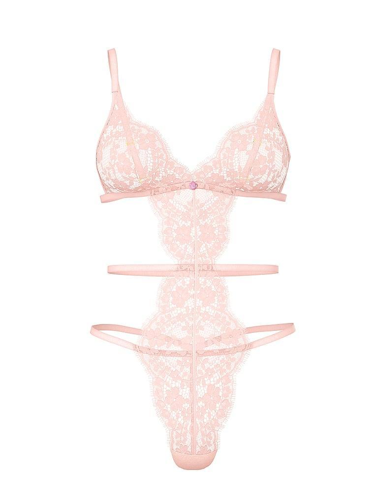 Dare to Dream Lace Strappy Triangle Teddy Product Image