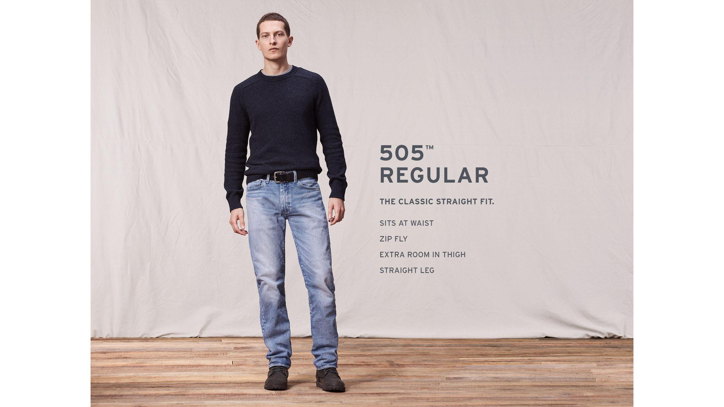505™ Regular Fit Stretch Men's Jeans Product Image