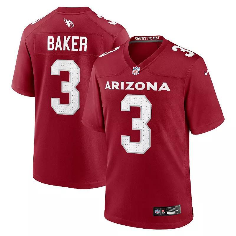 Men's Nike Budda Baker Cardinal Arizona Cardinals Game Player Jersey, Size: 3XL, Red Product Image