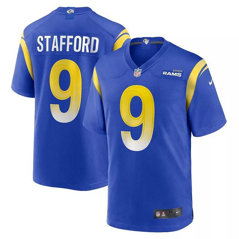 Men's Nike Matthew Stafford Royal Los Angeles Rams Player Game Jersey, Size: XL, Blue Product Image