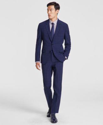 HUGO BOSS Hugo By  Mens Modern Fit Wool Blend Suit In Dark Gray Product Image
