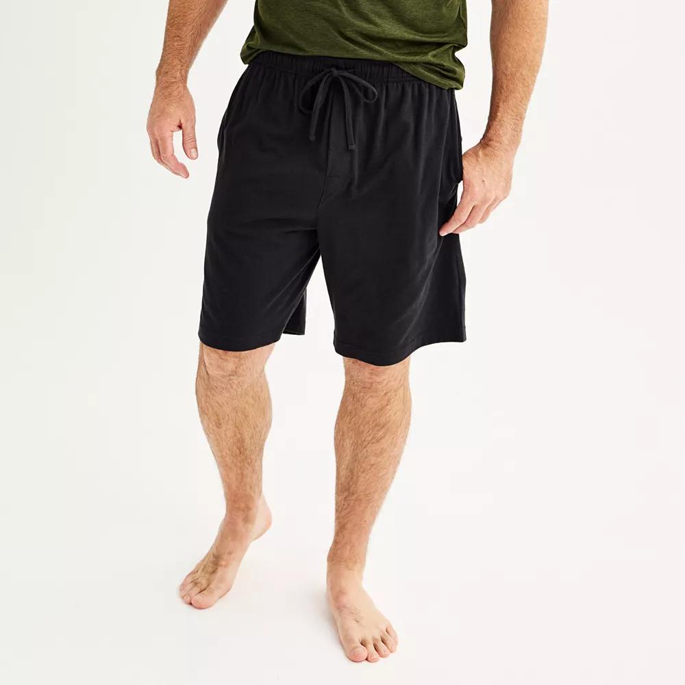 Mens Sonoma Goods For Life Knit Pajama Shorts Dark Silver Product Image