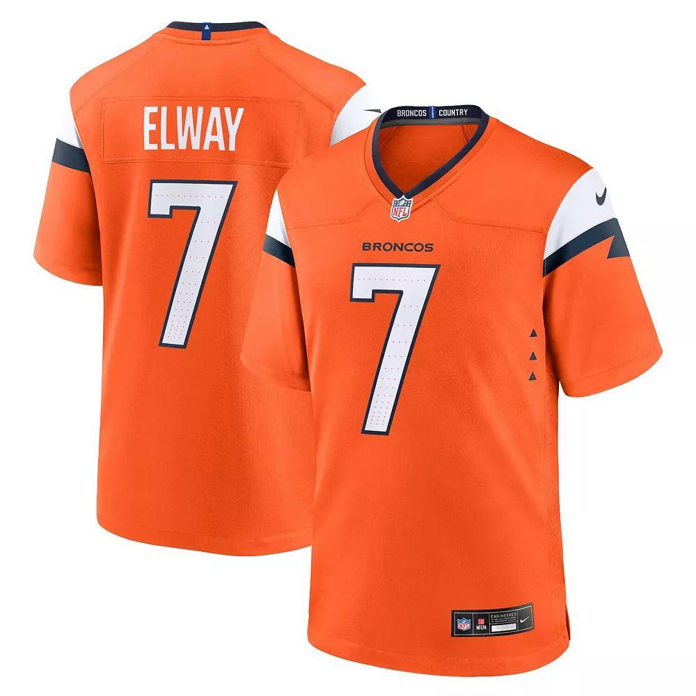 Men's Nike John Elway Orange Denver Broncos Mile High Collection Retired Player Game Jersey, Size: 3XL Product Image