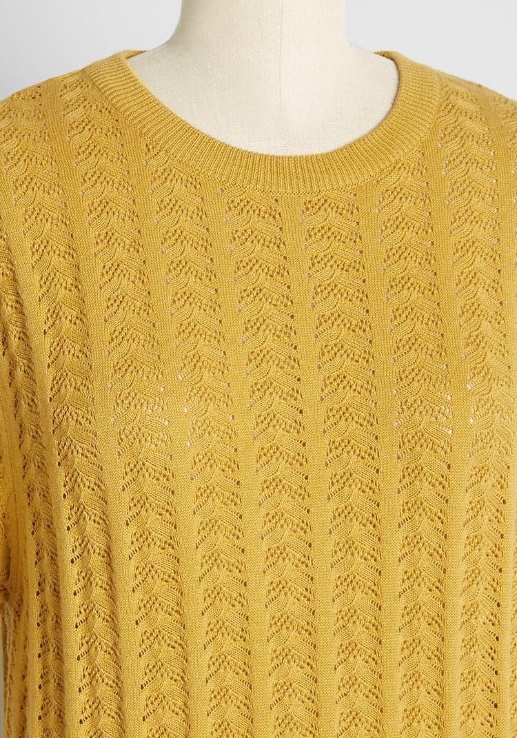 Golden Hour Gorgeous Knit Top Product Image