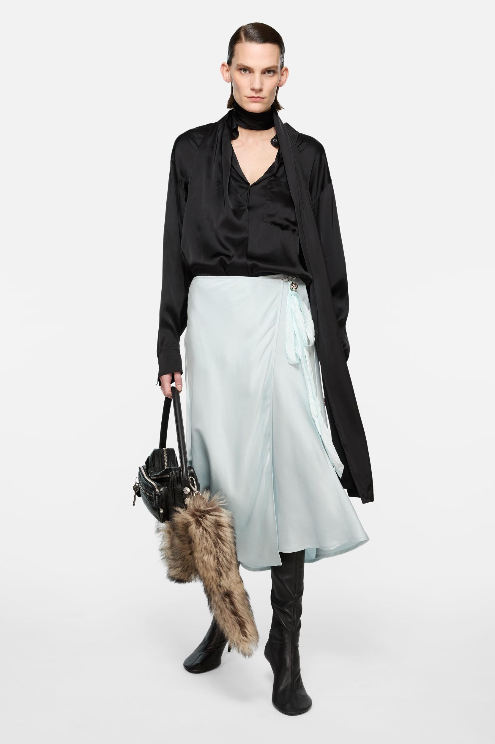 Silk wrap dress Product Image