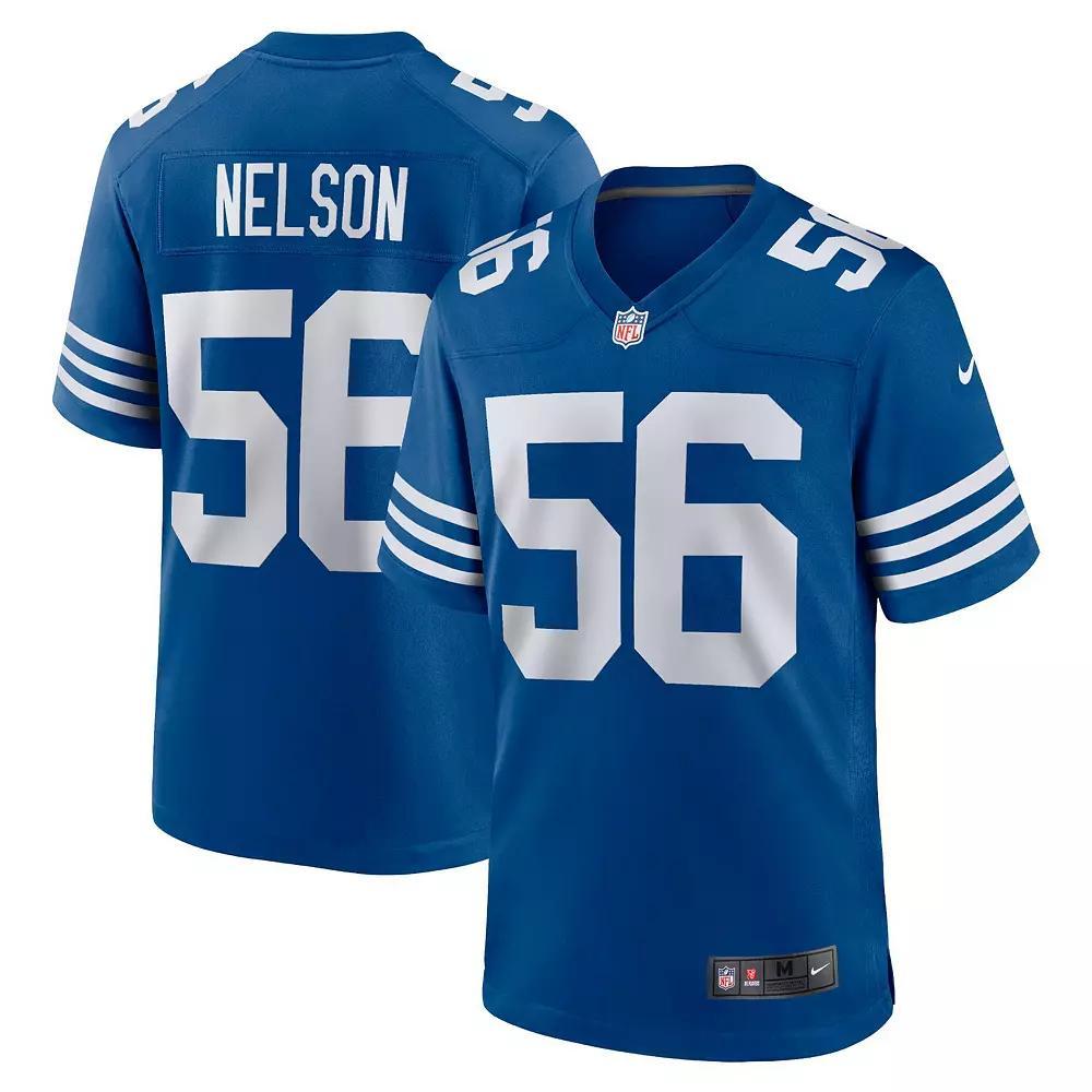 Men's Nike Quenton Nelson Royal Indianapolis Colts Alternate Game Jersey, Size: Large, Blue Product Image