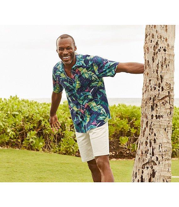 Tommy Bahama Flat Front Straight Fit Stretch Sateen 10#double; Inseam Boracay Shorts Product Image
