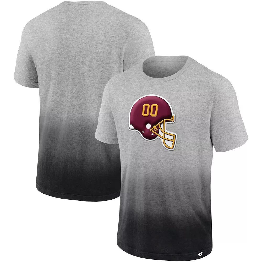 Men's Fanatics Branded Heathered Gray/Black Washington Football Team Team Ombre T-Shirt, Size: Small, Wft Grey Product Image