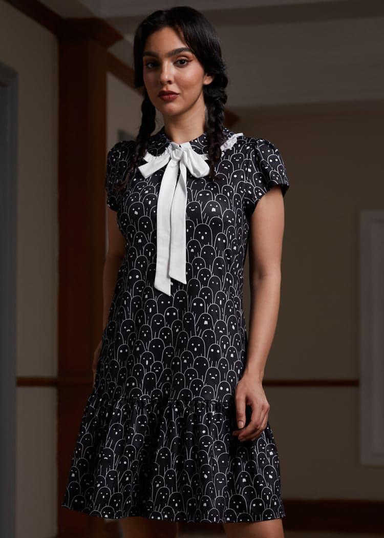 Mornings in the Mist Ruffle Dress Product Image