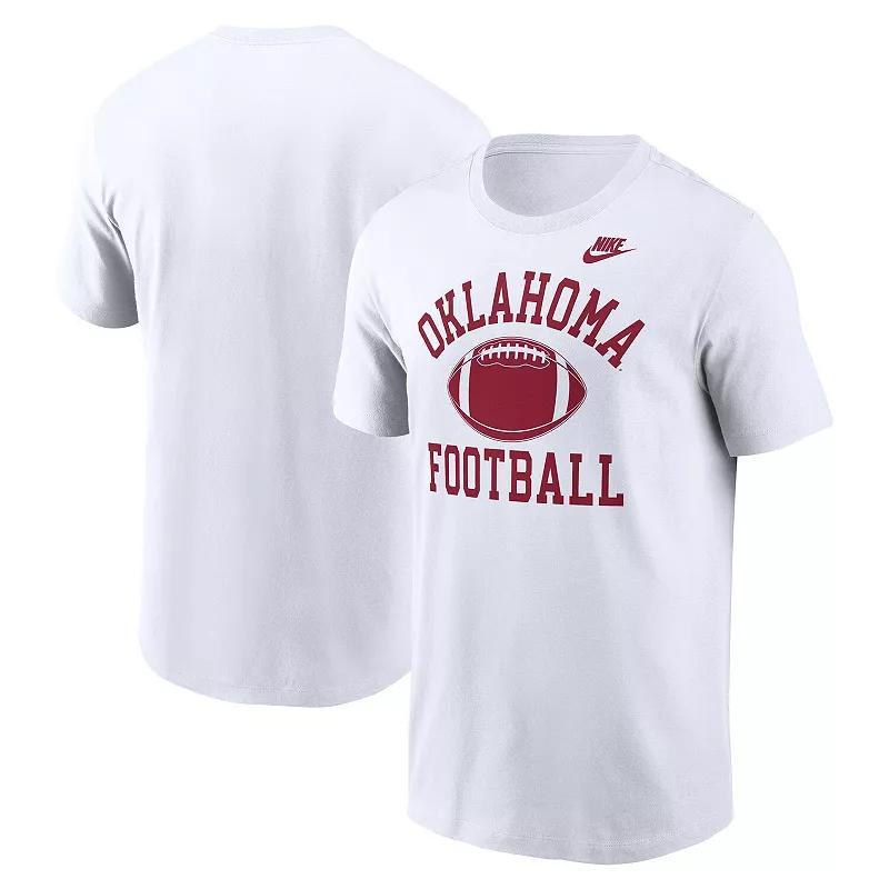 Men's Nike White Oklahoma Sooners Legacy Football Icon T-Shirt, Size: Large Product Image