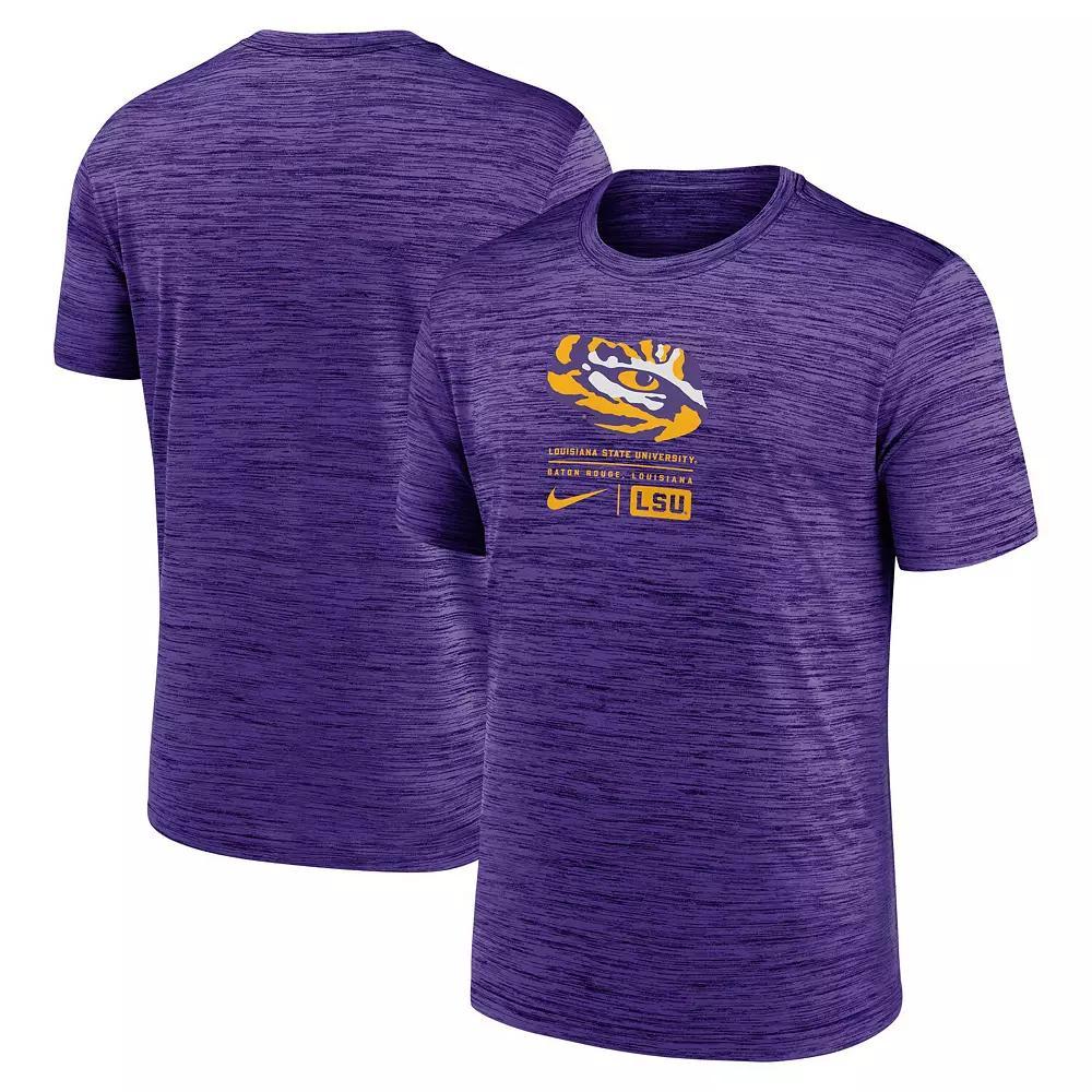 Men's Nike  Black Iowa Hawkeyes Campus Center Block Velocity Performance T-Shirt, Size: Small Product Image