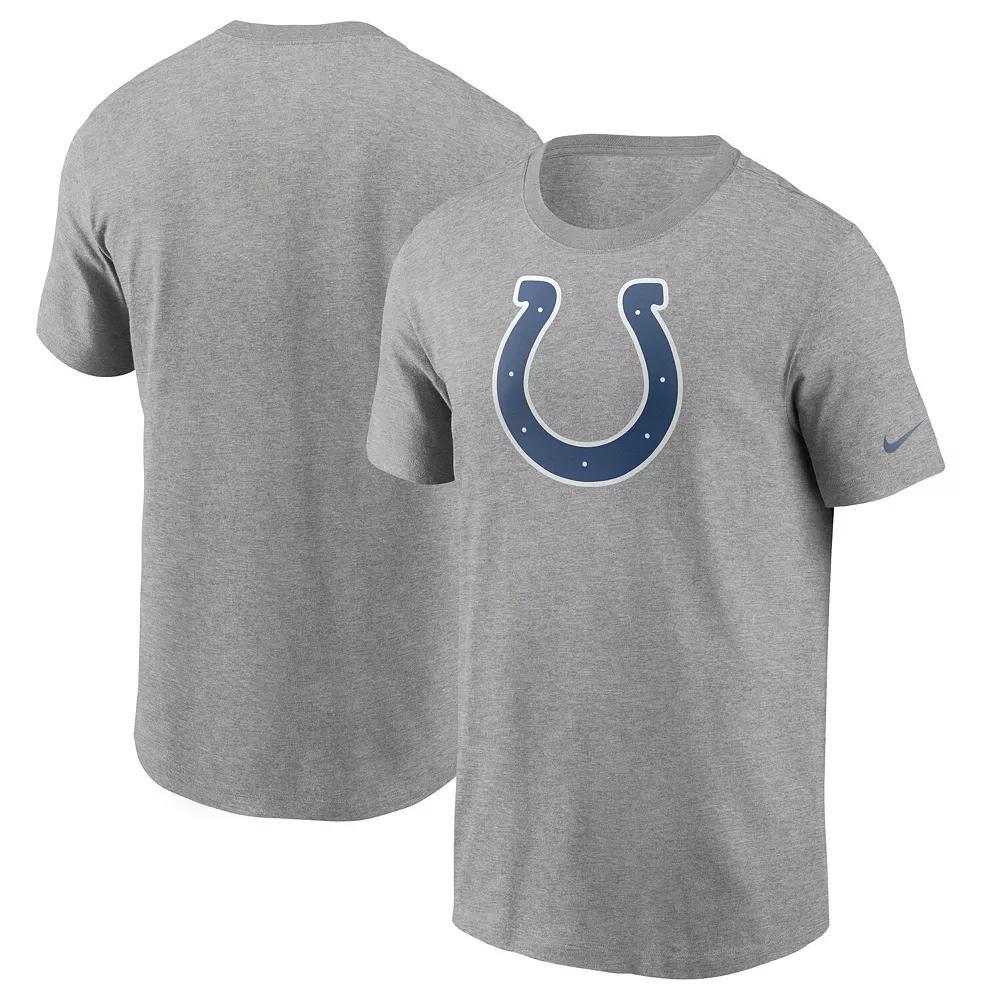 Men's Nike Heathered Gray Indianapolis Colts Primary Logo T-Shirt, Size: Medium, Grey Product Image
