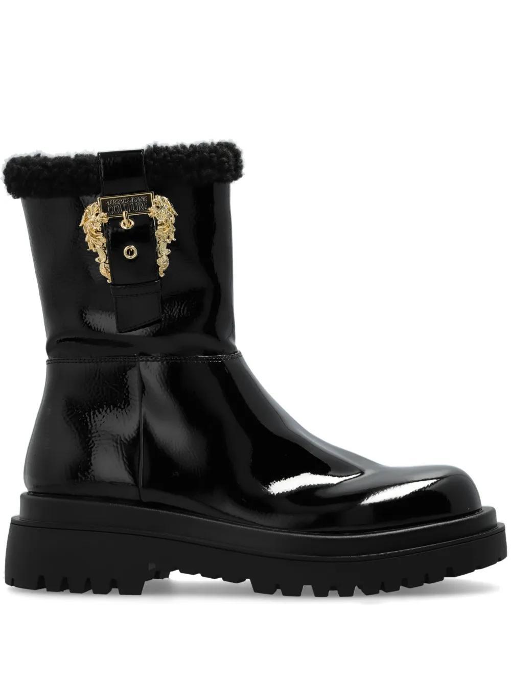 VERSACE JEANS COUTURE Drew Ankle Boots In Black Product Image