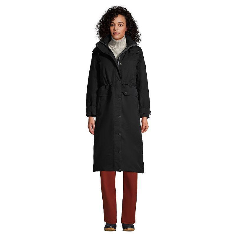 Petite Lands End Expedition Down Waterproof Long Winter Coat, Womens Product Image
