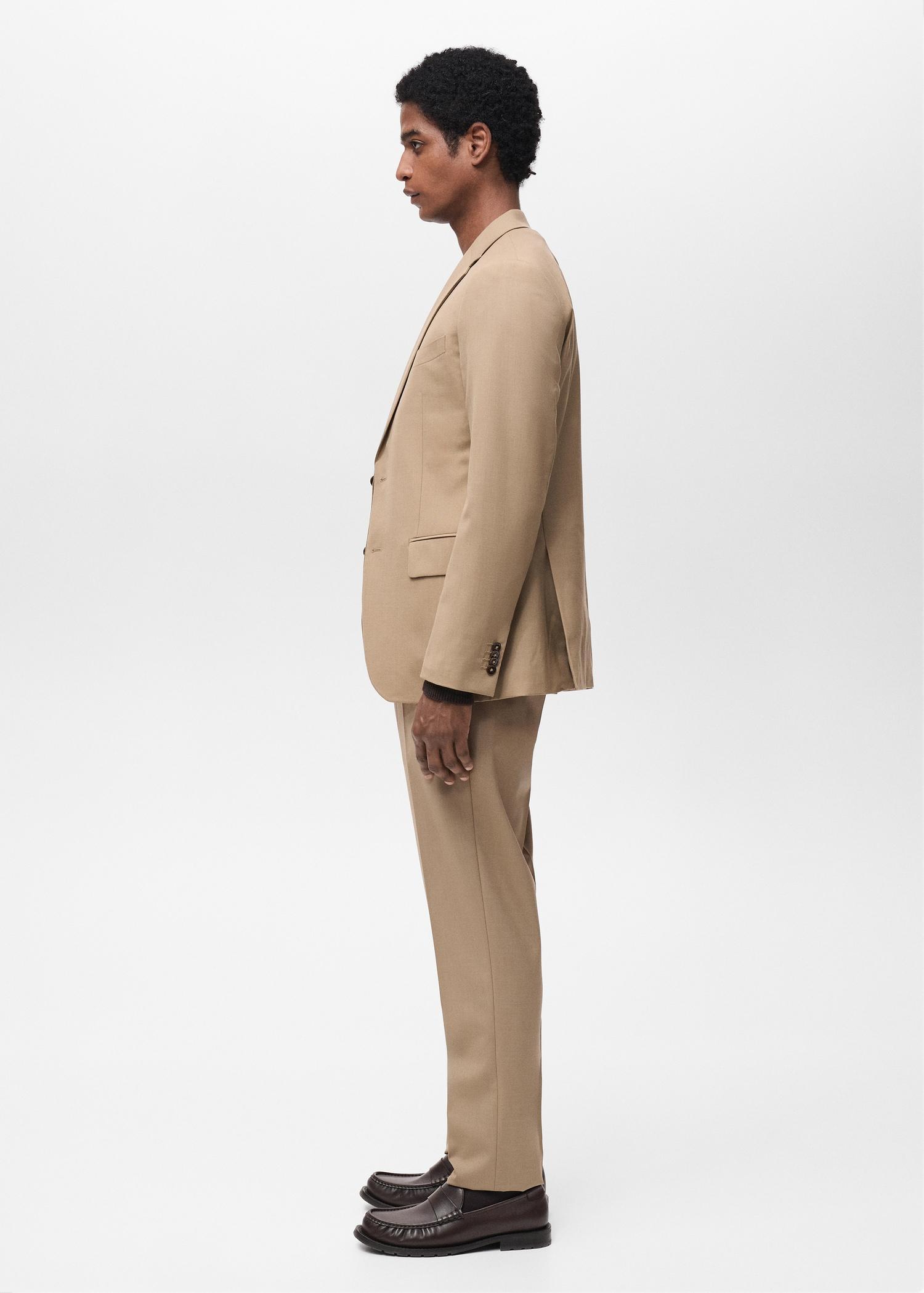 Turin 100% virgin wool suit pants - Men | MANGO USA Product Image