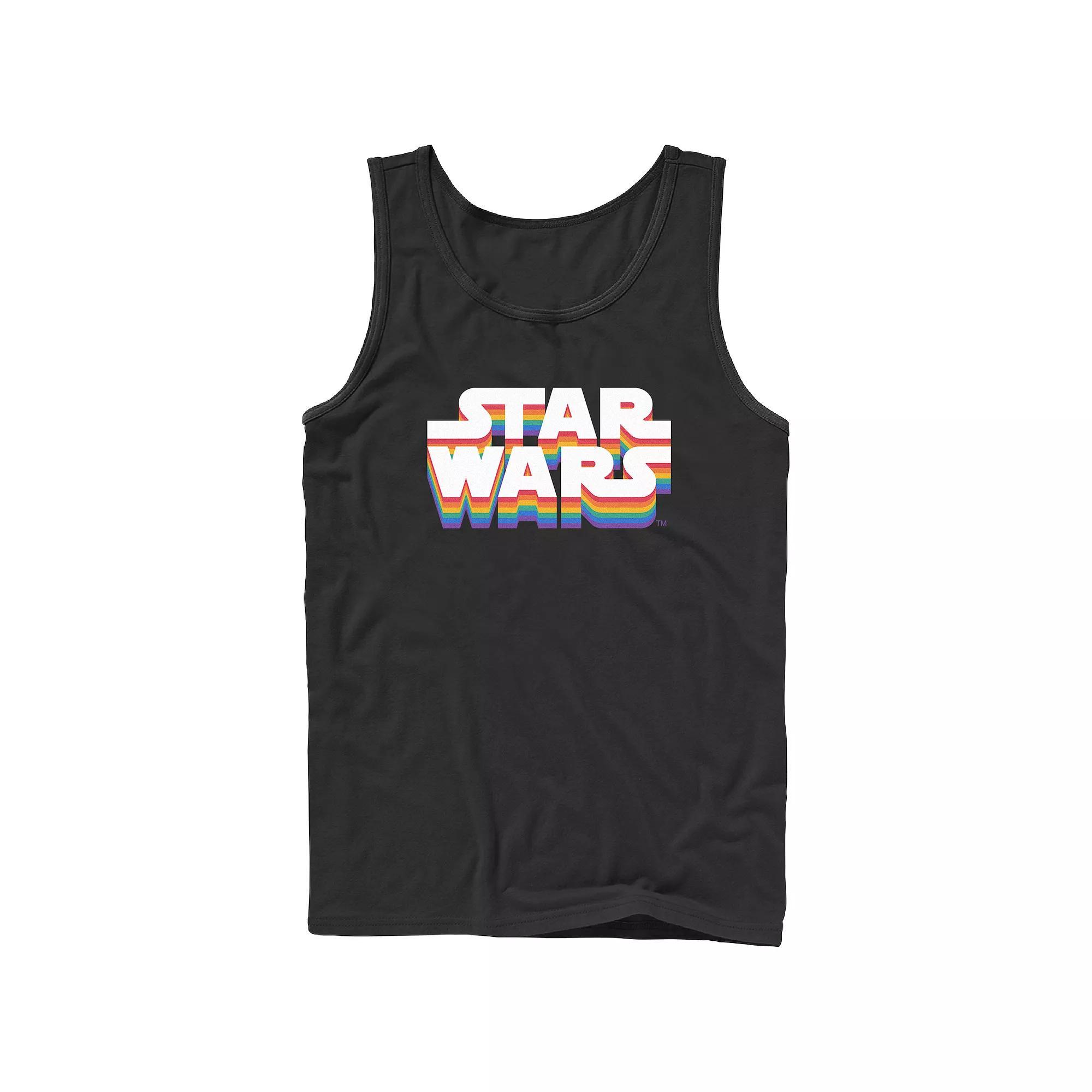 Men's Star Wars Pride Logo Graphic Tank, Size: XL, Black Product Image