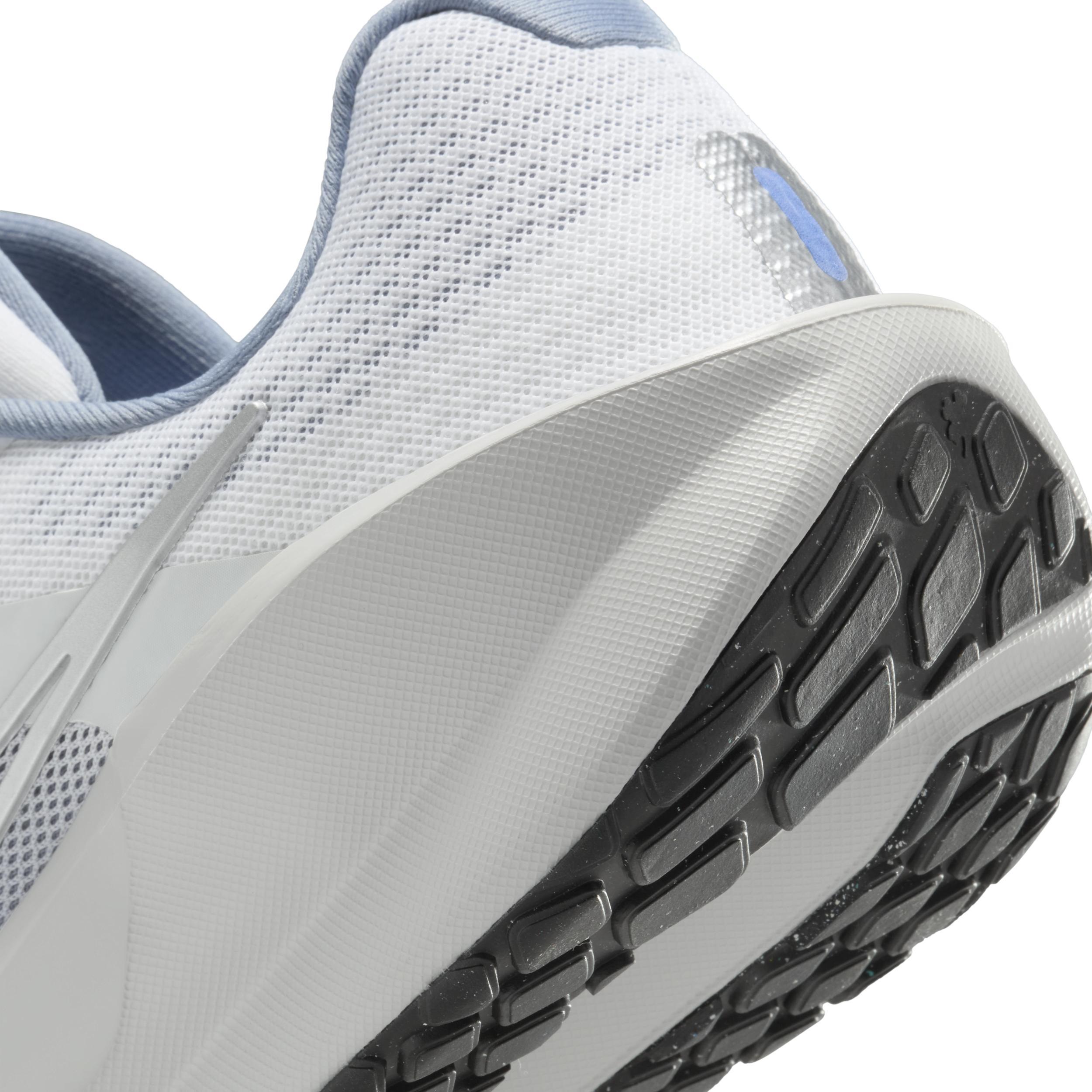 Nike Downshifter 13 Men's Road Running Shoes, Size: 15, White Grey Silver Product Image