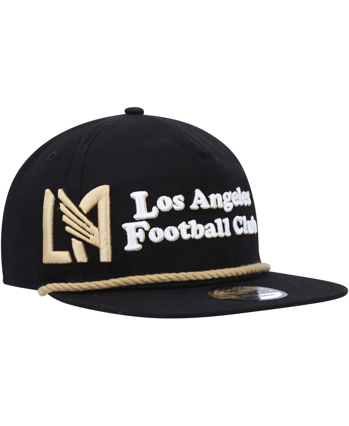 Mens New Era Black LAFC Heritage The Golfer Snapback Hat Product Image