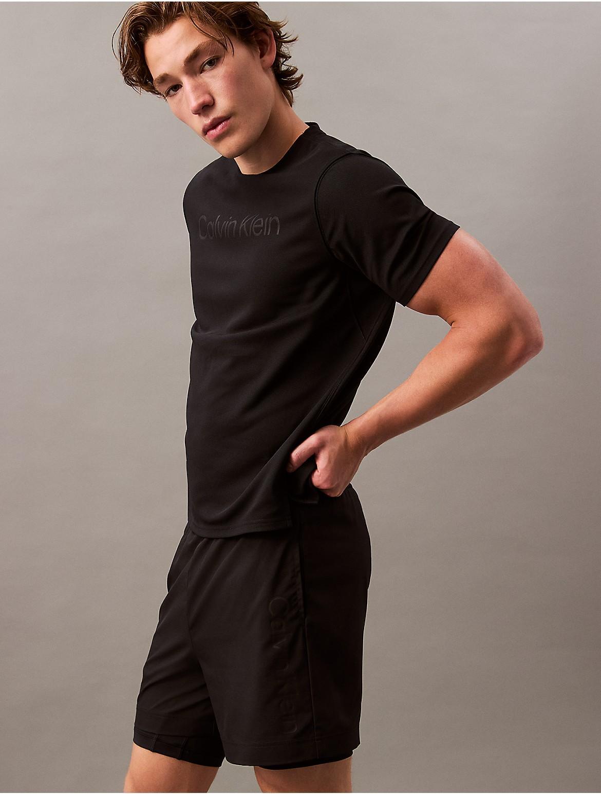Calvin Klein Men's Modern Sport Layered Shorts - Black - XS Product Image