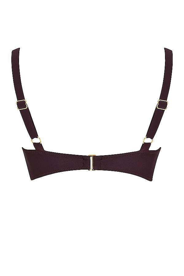 Lourdes  cacao underwired bikini top Product Image