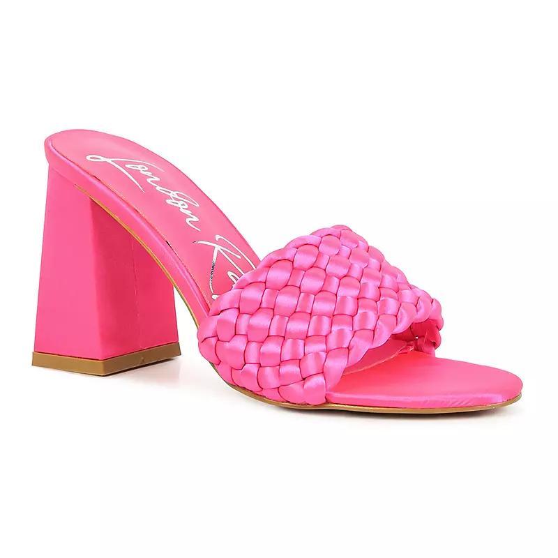 London Rag Lust Look Women's Block Heel Sandals, Size: 8, Black Product Image