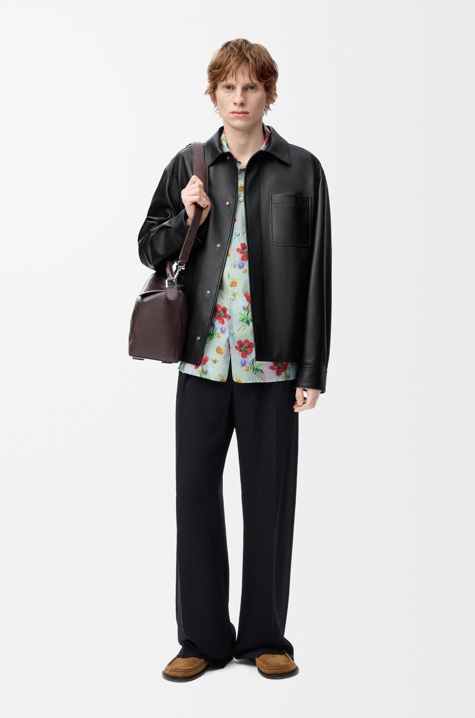 Overshirt in nappa lambskin Product Image