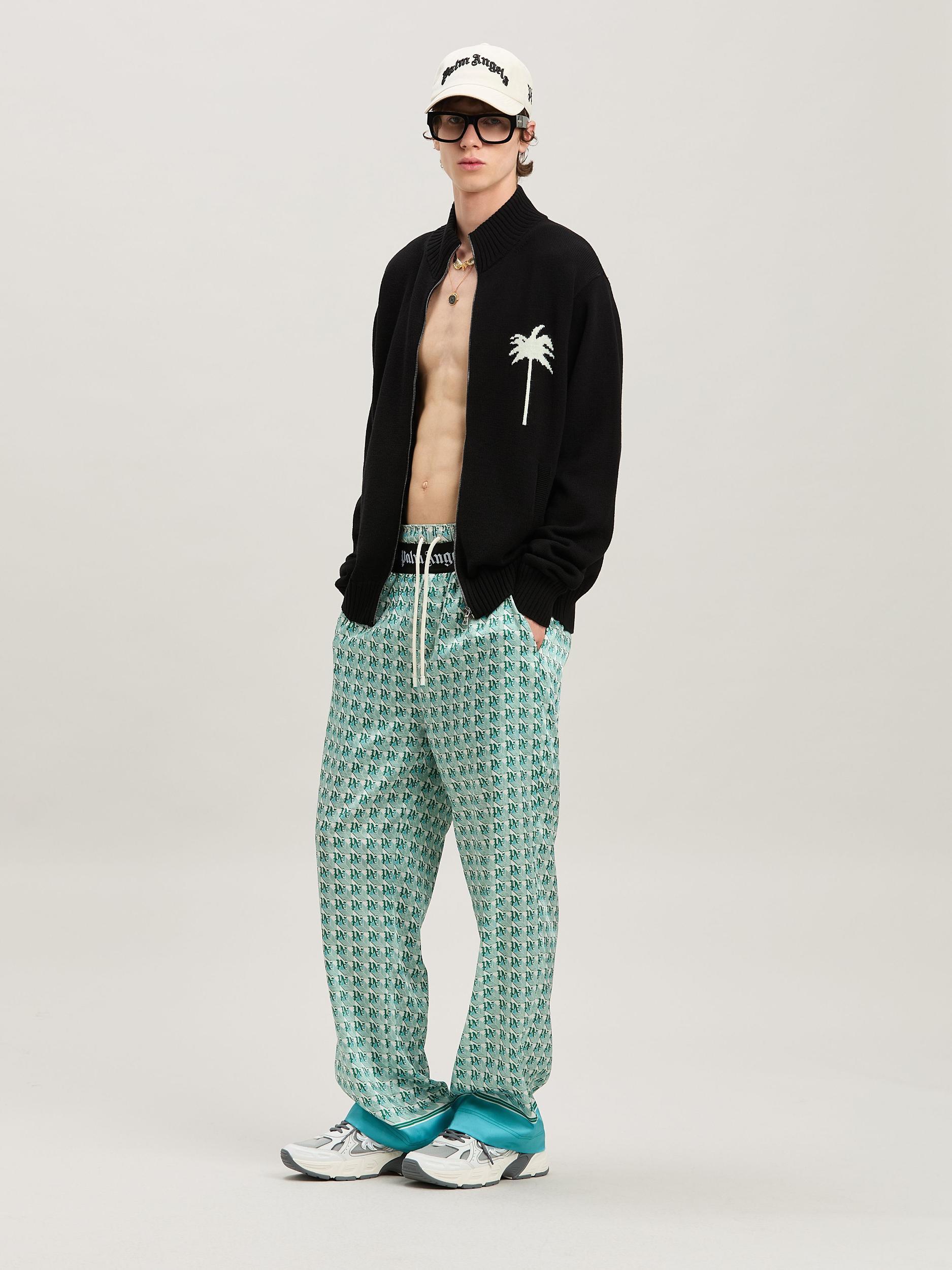 PALMS KNIT TRACK TOP OFF WHITE - GREY ME Product Image