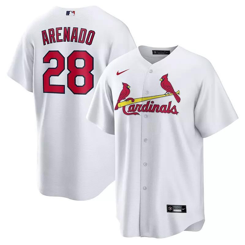 Men's Nike Nolan Arenado White St. Louis Cardinals Home Official Replica Player Jersey, Size: Large Product Image