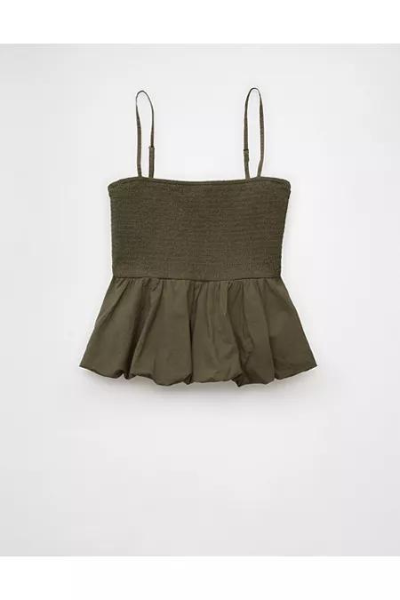 AE Smocked Bubble Tank Top Women's Product Image