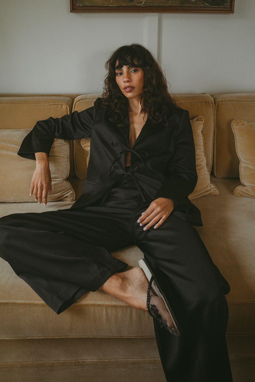 Structured Straight Pants Product Image