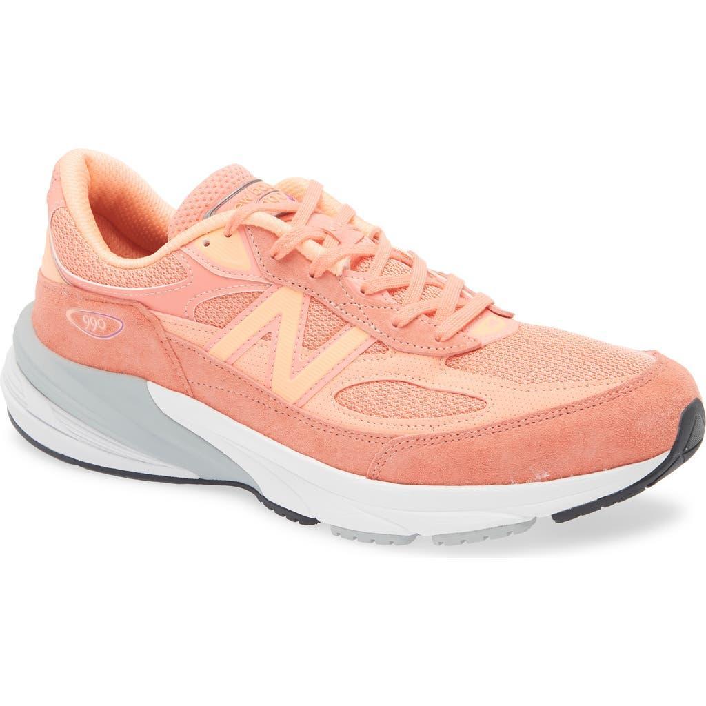New Balance Gender Inclusive Made in USA 990v6 Sneaker in Sunrise/Purple at Nordstrom, Size 7 Women's Product Image