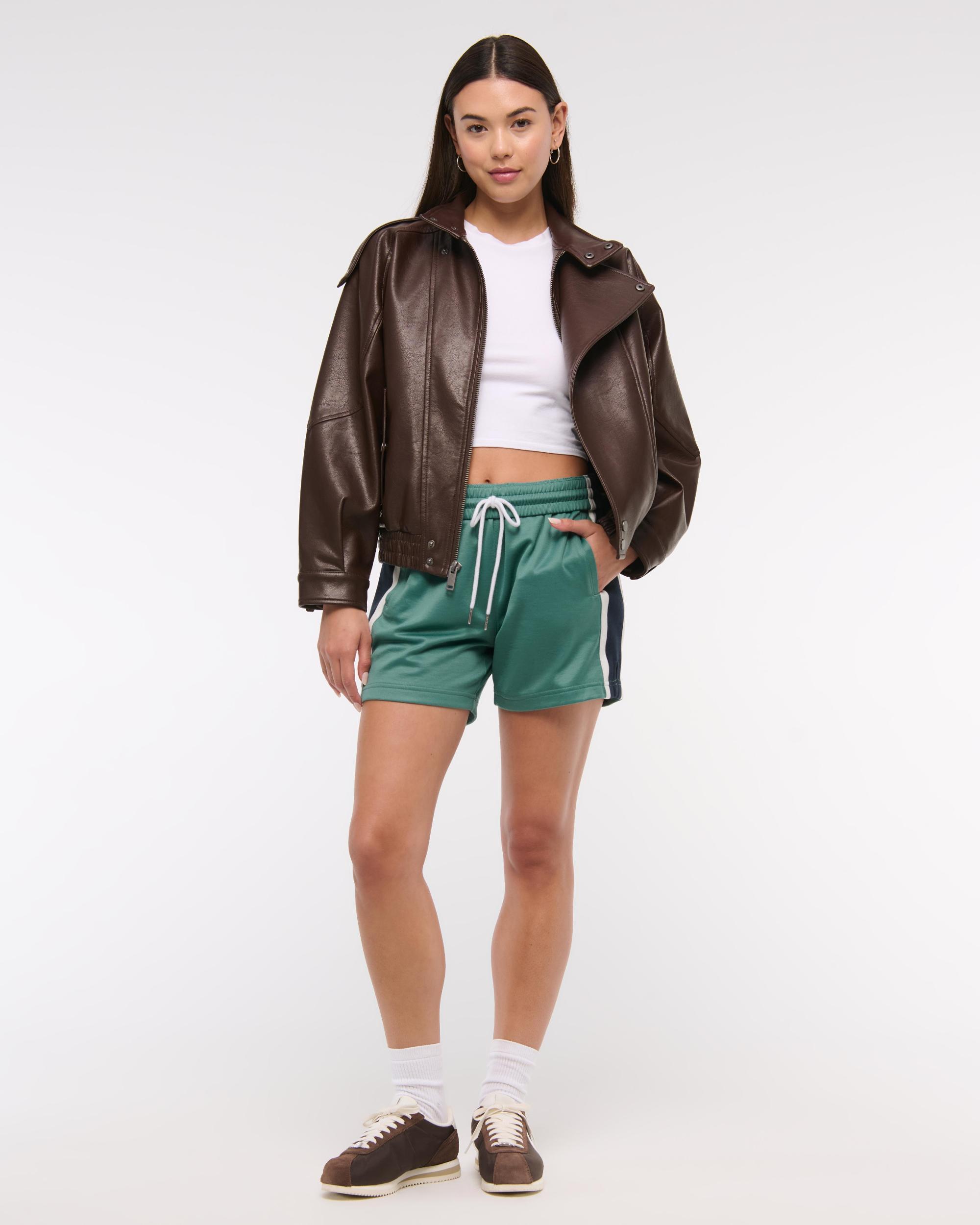 Mid Rise Track Short Product Image