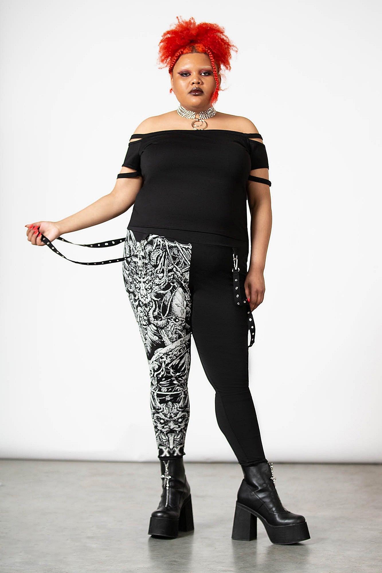 Amnesia Leggings / Black / 95% Cotton 5% Elastane Product Image