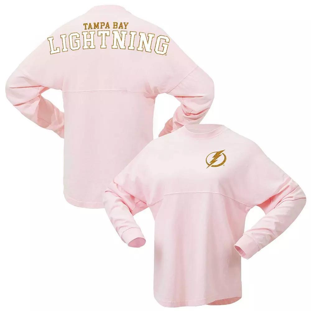Women's Fanatics Branded Pink Tampa Bay Lightning Spirit Jersey Long Sleeve T-Shirt, Size: Medium, Lgh Pink Product Image